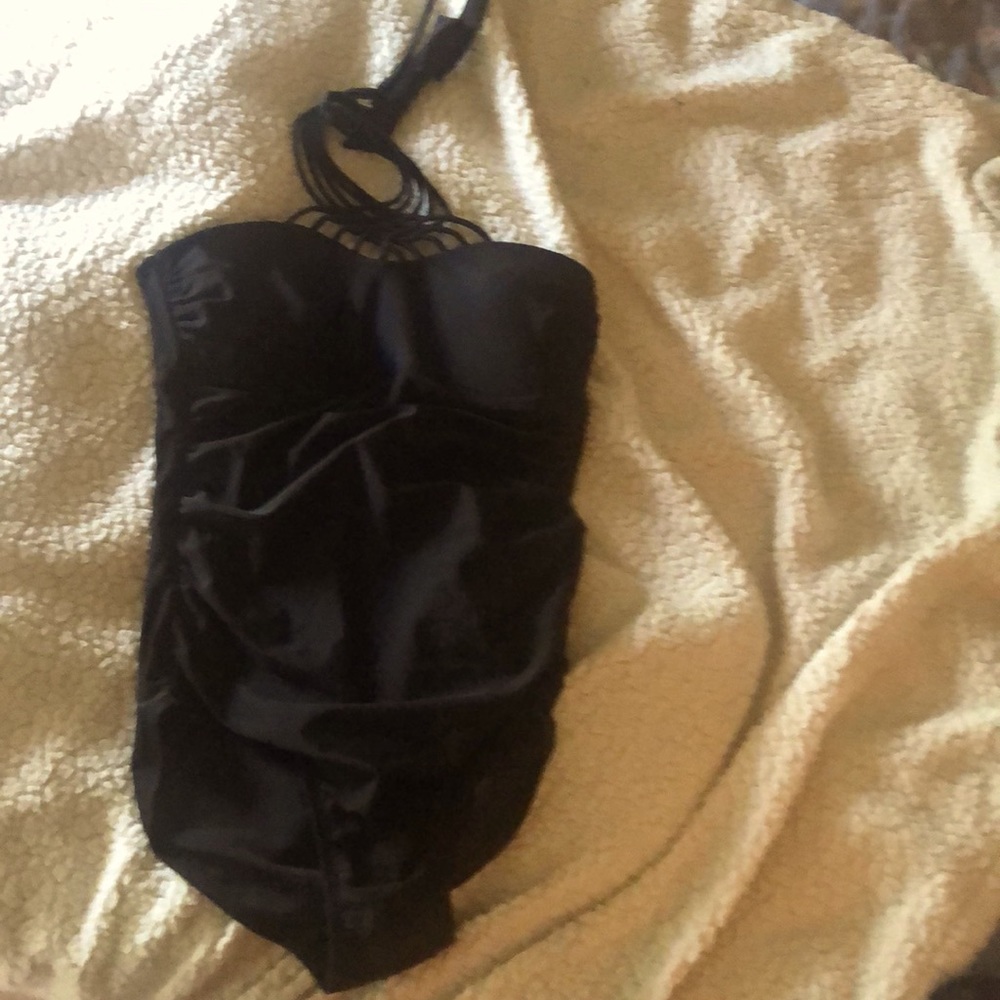 Marina High Neck Black Swimsuit